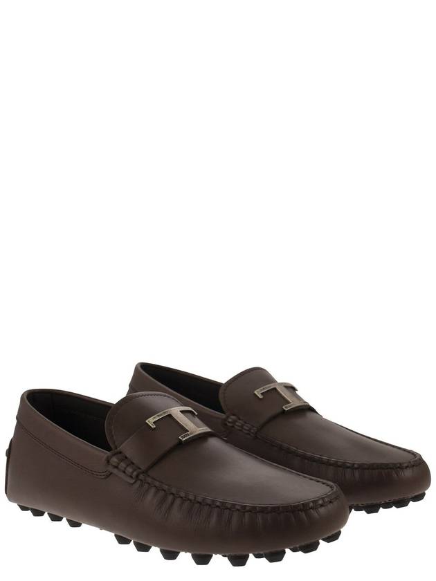 Men's Macro Rubber Driving Shoes Brown - TOD'S - BALAAN 5