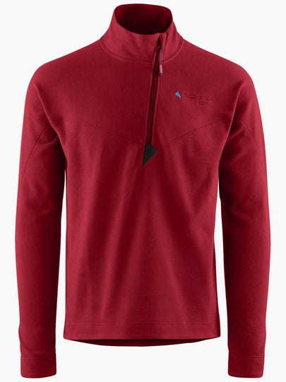 Men's Sigyn Half Zip Sweatshirt Burnt Russet - KLATTERMUSEN - BALAAN 2