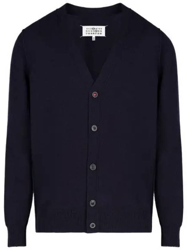 Cashmere Back Stitch Cardigan Navy - MAISON MARGIELA - BALAAN 2