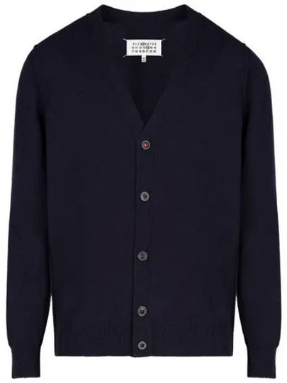 Cashmere Back Stitch Cardigan Navy - MAISON MARGIELA - BALAAN 2