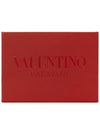 V Logo Signature Card Wallet Black - VALENTINO - BALAAN 8