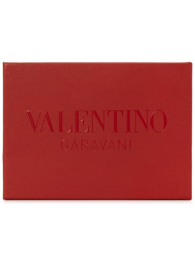 V Logo Signature Card Wallet Black - VALENTINO - BALAAN 8