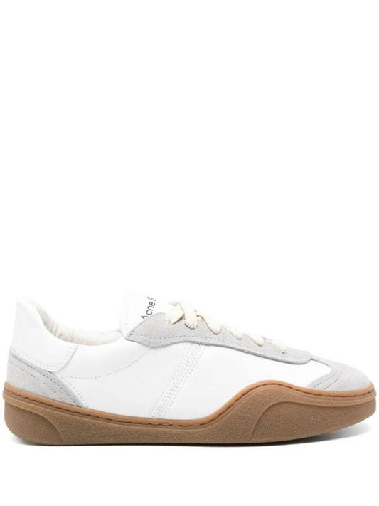 Panel Design Leather Low-Top Sneakers White - ACNE STUDIOS - BALAAN 1