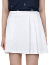 Women's Side Pleat Luxe 4-Way Stretch Twill Skirt White - G/FORE - BALAAN 2