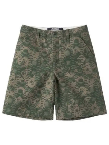 Jacquemus Le Tesido Shorts Pants Khaki - JACQUEMUS - BALAAN 1