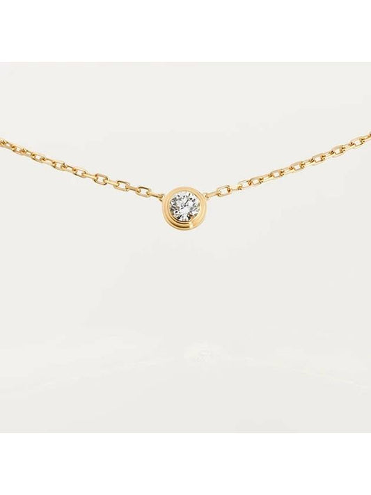 Damour L Necklace Gold - CARTIER - BALAAN 1