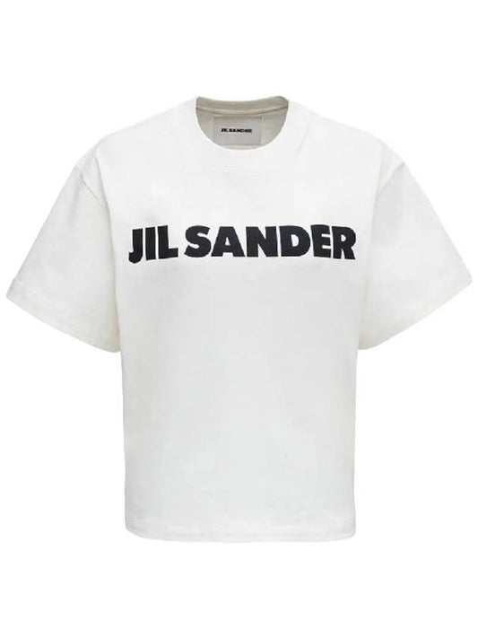 Logo T-Shirt Porcelain - JIL SANDER - BALAAN 2