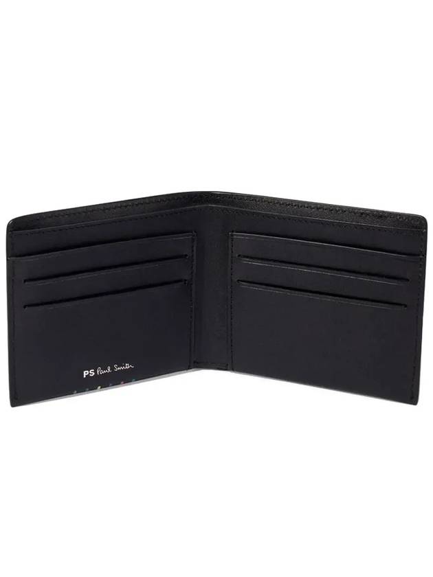 Men's Logo Graphic Leather Bicycle Wallet Black - PAUL SMITH - BALAAN 5