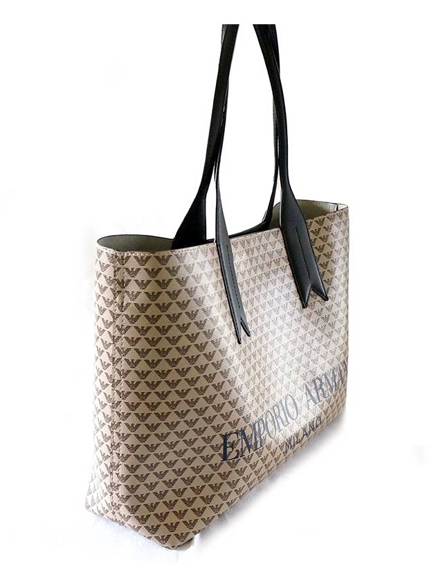 patterned logo tote bag - EMPORIO ARMANI - BALAAN 4