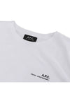 Item Logo Crew Neck Short Sleeve T-Shirt White - A.P.C. - BALAAN 4