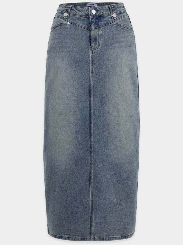 Compose Yoke M Point Denim Long Skirt - MICANE - BALAAN 5