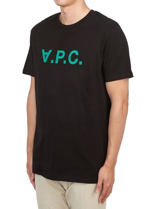 VPC Logo Organic Cotton Short Sleeve T-Shirt Black - A.P.C. - BALAAN 5