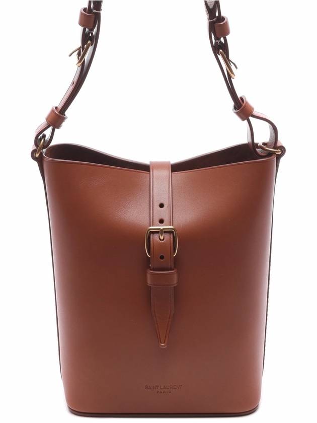 Mini Bucket Bag Brown - SAINT LAURENT - BALAAN 3