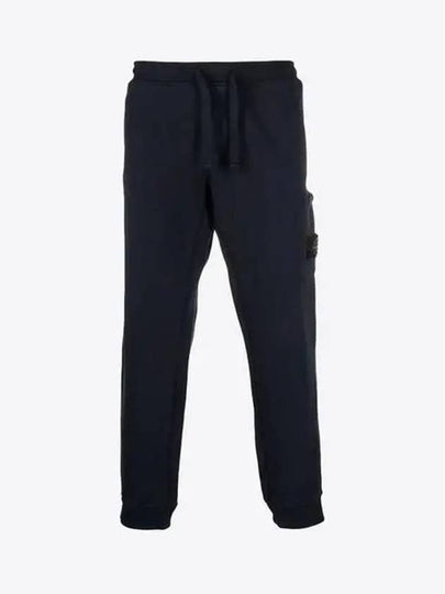 Waffen Patch Cotton Fleece Track Pants Navy - STONE ISLAND - BALAAN 2