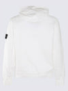 Compass Badge Cotton Hoodie White - STONE ISLAND - BALAAN 3