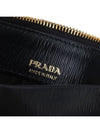 Vitello leather card wallet black - PRADA - BALAAN 9