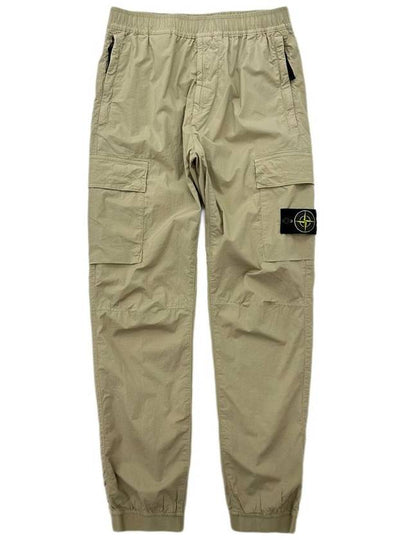 Stretch Cotton Tela Paracadute Cargo Straight Pants Sand - STONE ISLAND - BALAAN 2