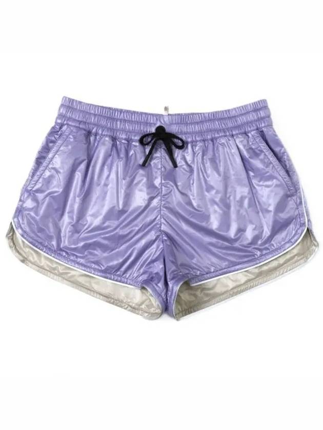 Women's Ripstop Nylon Shorts Purple - MONCLER - BALAAN 2