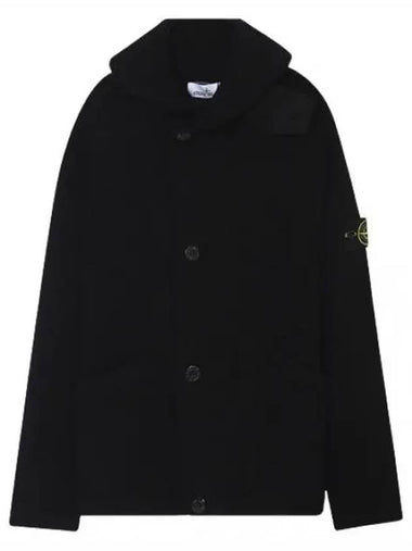 Double button knit full zip up cardigan - STONE ISLAND - BALAAN 1