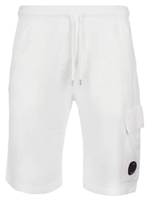 Training Cargo Shorts White 14CMSB021A - CP COMPANY - BALAAN 1