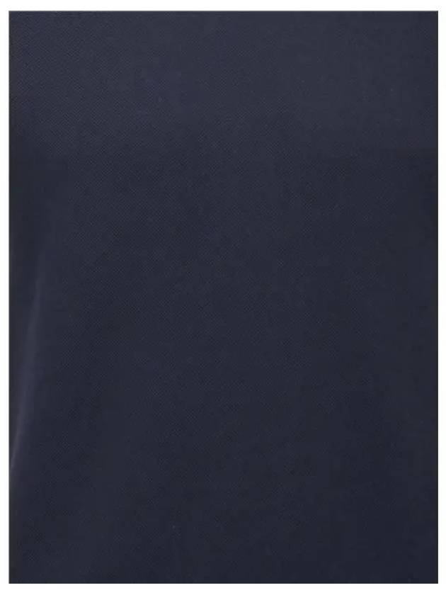 Men's Center Back Striped Short Sleeve T-Shirt Navy - THOM BROWNE - BALAAN 7