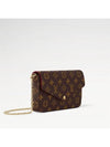 Felicie Pochette Monogram Shoulder Bag Fuchsia Brown - LOUIS VUITTON - BALAAN 3