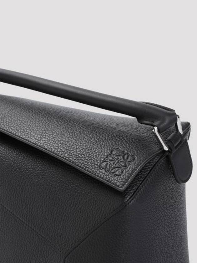 Large Puzzle Calfskin Cross Bag Black - LOEWE - BALAAN 4