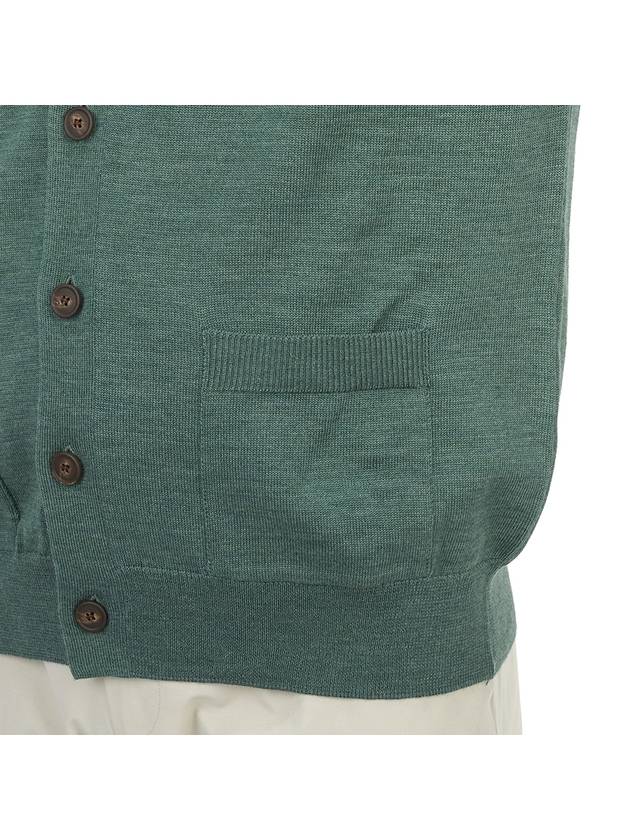 Bold Fox Head Patch Regular Cardigan Evergreen - MAISON KITSUNE - BALAAN 8