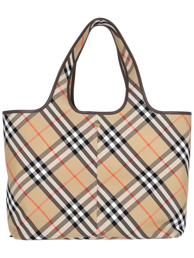 Check Medium Tote Bag Sand - BURBERRY - BALAAN 4