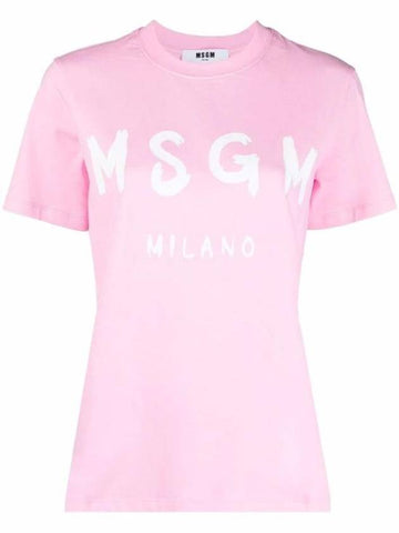 Short Sleeve T-Shirt 2000MDM510200002 PINK PURPLE - MSGM - BALAAN 1