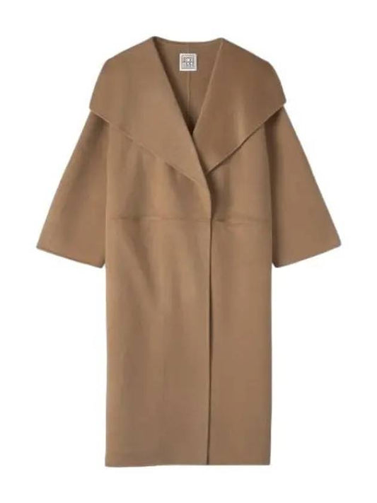 Signature Wool Cashmere Coat Camel - TOTEME - BALAAN 1