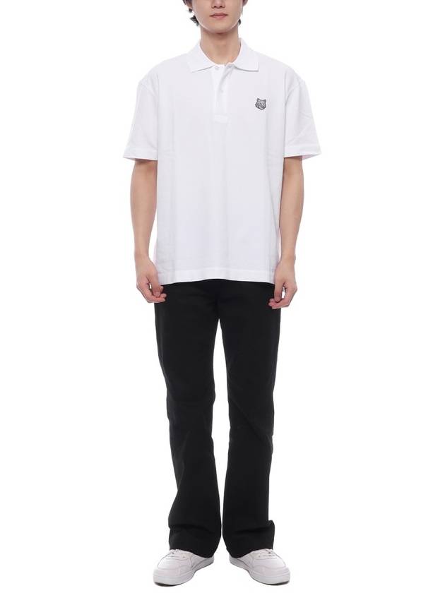 Piquet Polo Shirt White - MAISON KITSUNE - BALAAN 4