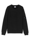 Kids Lens Wappen Fleece Sweatshirt Black - CP COMPANY - BALAAN 1