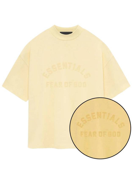 Fear of God Essentials Heavy Jersey T-Shirt Yellow Men - FEAR OF GOD ESSENTIALS - BALAAN 1