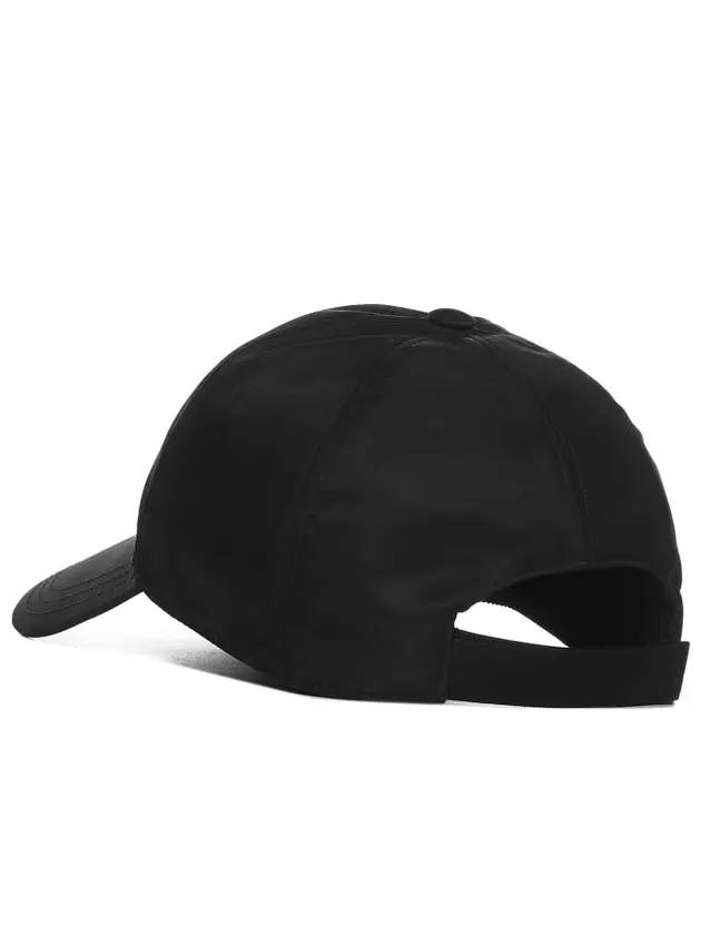 Re-Nylon Triangle Logo Baseball Cap Black - PRADA - BALAAN 4