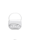 1DR Round Logo Leather Mini Shoulder Bag White - DIESEL - BALAAN 3