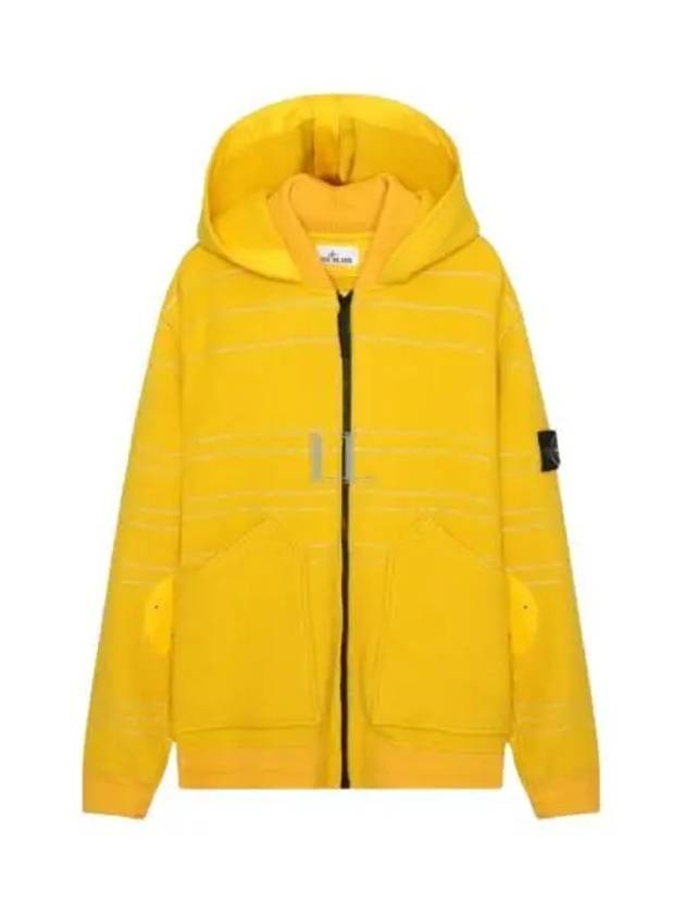 Men's Wappen Patch Zip-up Jacket Yellow - STONE ISLAND - BALAAN 2