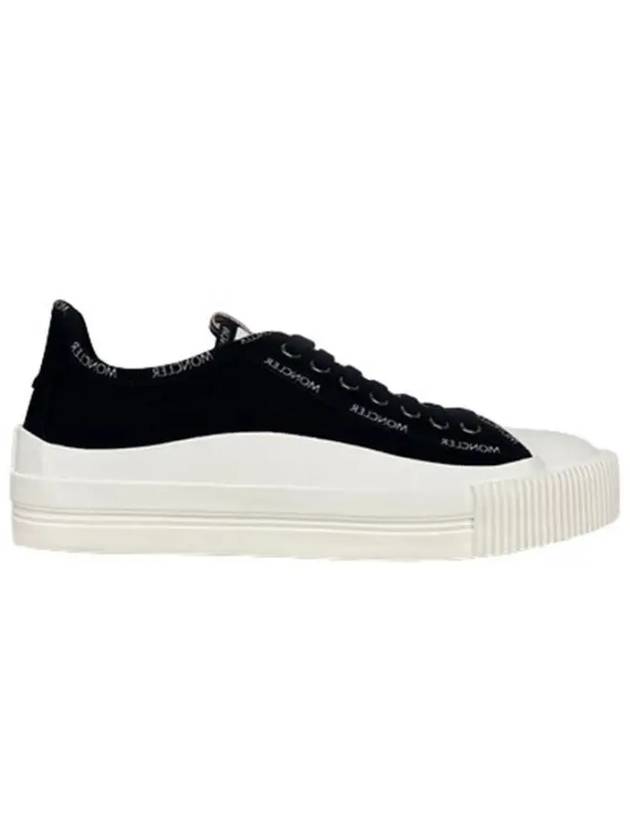 Glissiere Canvas Low Top Sneakers Black - MONCLER - BALAAN 2