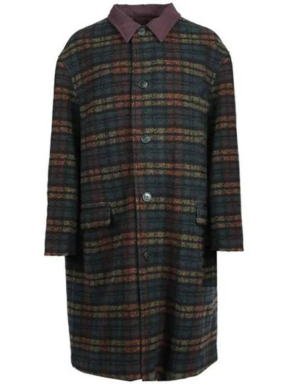 Men's Kinston Check Reversible Single Coat Black - ISABEL MARANT - BALAAN 2