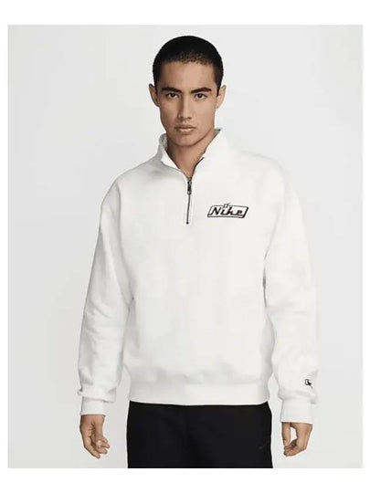 Quarter Zip Sweatshirt Summit White - NIKE - BALAAN 2