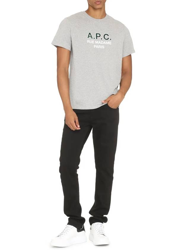 Madame Logo T-Shirt Heather Grey - A.P.C. - BALAAN 4