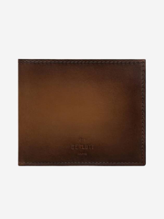 Men s Scritto Slim Leather Wallet Kakao MAKORE - BERLUTI - BALAAN 1