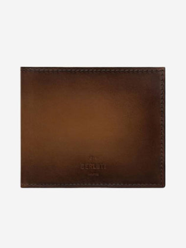 Men s Scritto Slim Leather Wallet Kakao MAKORE - BERLUTI - BALAAN 1