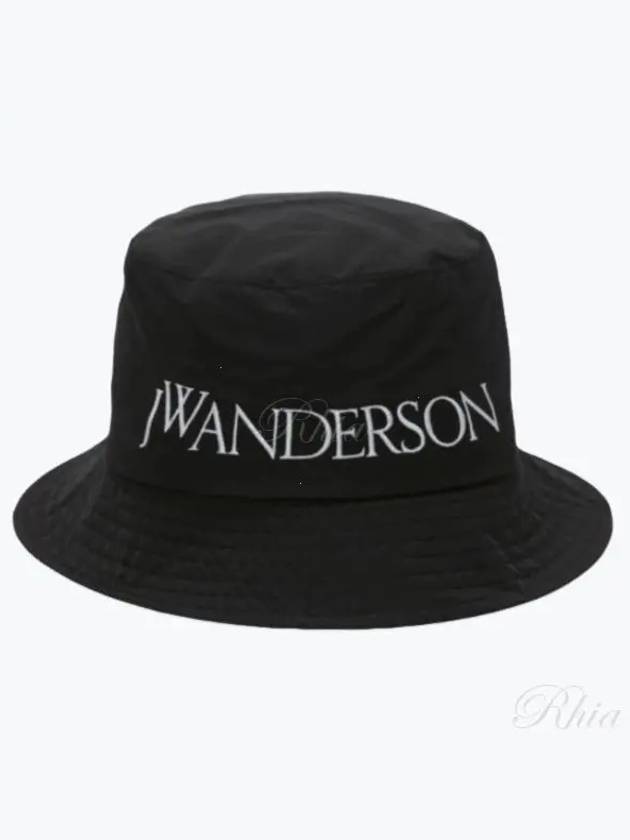 Embroidered Logo Bucket Hat Black - JW ANDERSON - BALAAN 2