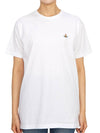 ORB Logo Cotton Short Sleeve T-Shirt White - VIVIENNE WESTWOOD - BALAAN 4