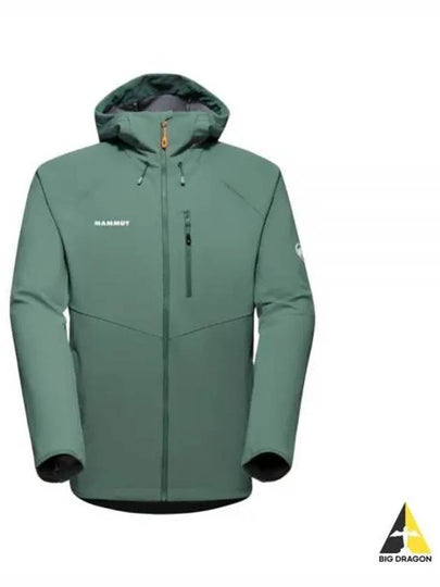 Ultimate Comfort Softshell Hooded Jacket Dark Jade - MAMMUT - BALAAN 2