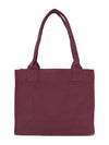 Easy Large Logo Tote Bag Burgundy - GANNI - BALAAN 4