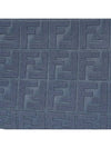 FF logo flat large clutch bag blue - FENDI - BALAAN 7