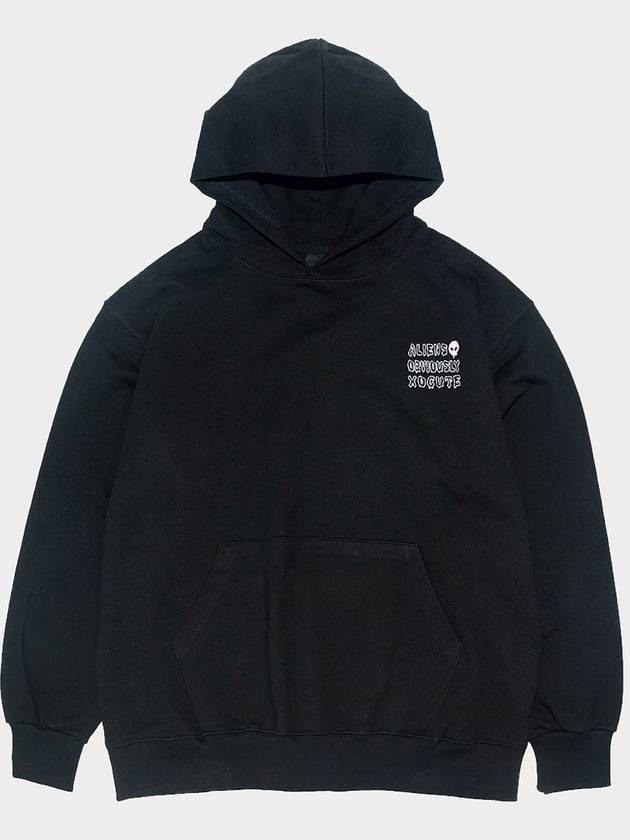 OBVIOUSLY Hoodie Oversize fit Black - AOX - BALAAN 8