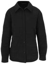 Rose Logo Quilting Padded Shirt Black - J.LINDEBERG - BALAAN 2